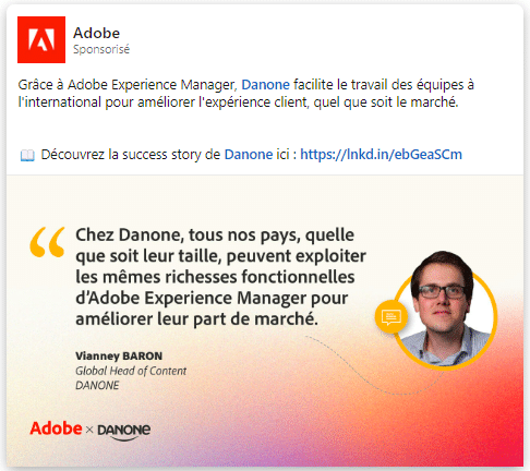 linkedin ads: adobe case studie