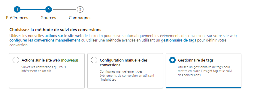 tracking linkedin ads méthode de suivi des conversions